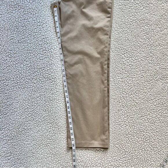 Lee Wrinkle Free Classic Fit Tan Straight Leg Chino Career Casual Pants Size 4P - Picture 6 of 11